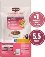 Nutrish Real Salmon, Veggies & Brown Rice Recipe Whole Health Blend Dry Dog Food, 5.5 lb. Bag, Packaging May Vary (Rachael Ray)