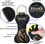 Pets First NHL LAS Vegas Golden Knights Dental Dog TUG Toy with Squeaker. Tough PET Toy for Healthy Fun, Teething & Cleaning Pet's Teeth & Gum., one Size (LVK-3310)
