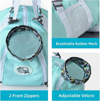 Cinf Cat Nail Clipping Cleaning Grooming Restraint Bag No Scratching Biting for Bathing Nail Trimming Injecting Examining(Mint,M)