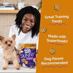 Fruitables Skinny Minis Dog Treats, Healthy Pumpkin Treat for Dogs, Low Calorie & Delicious, Puppy Training, No Wheat, Corn or Soy, Made in the USA, Rotisserie Chicken Flavor, 5oz