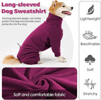 Dotoner Pullover Dog Sweater with Leash Hole - High Collar Cold Weather Vest for Large Dogs - Indoor & Outdoor Use