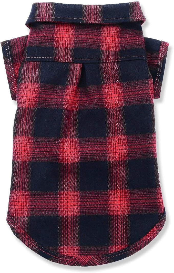 Koneseve Dog Shirt, Pet Plaid Clothes Shirt T-Shirt, Sweater Bottoming Shirt for Small Dog Cat Puppy Grid Adorable Wearing Stylish Cozy Halloween,Christmas Costumes (Red;3XL)