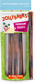 Bully Sticks for Small Dogs | All Natural, Single Ingredient Bully Sticks for Puppies to Medium Dogs (12" Stnd Bully Sticks - 3pk)