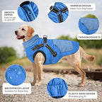 Mosucoirl Warm Dog Coats Pet Clothes, Waterproof Dogs Jacket Reflective Pet Outfits Winter Dog Cold Weather Coat Cozy Snow Jackets Vest for Small Medium Large Dogs Puppy Doggie