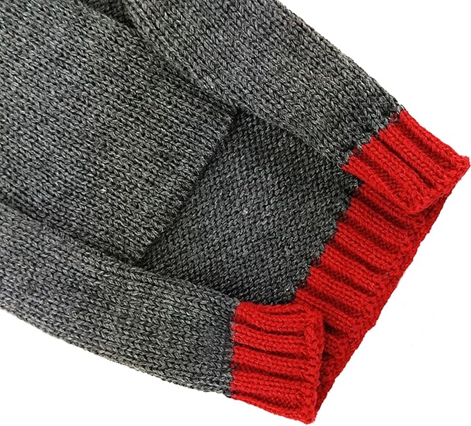 PETCARE Reindeer Christmas Dog Sweater Gray Cat Sweater Vest Cartoon Elk Pet Holiday Dog Clothes Puppy Sweaters for Small Medium Large Dogs Cats Fall Winter Outfits Xmas Dogs Costume,Medium
