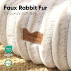 FUKUMARU Dog Bed, Calming Donut Dog Beds for Anxious Dogs, Modern Aesthetic Cat Bed with Gradient Print, Cute Round Pet Beds with Washable Cover, Orthopedic Puppy Bed, Camel, Medium, 30 inches