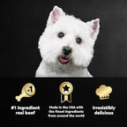 Cesar Wet Dog Food Classic Loaf in Sauce Filet Mignon Flavor, Porterhouse Steak Flavor, Grilled Steak & Eggs Flavor, and Beef Recipe Variety Pack 3.5 oz. Easy Peel Trays (60 Count)