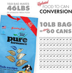 Grandma Lucy's PUREformance Dog Food, Grain Free and Freeze-Dried - Fish, 10 Pound Bag