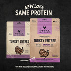 Vital Essentials Freeze-Dried Raw Turkey Meal or Mixer Dog Food Crunchy Mini Nibs, 14 oz