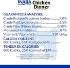 INABA Chicken Dinner for Dogs, Soft Pate Wet Dog Food, Complete & Balanced, 2.4 oz. Pouch, 15 Pouches, Pumpkin & Sweet Potato Variety