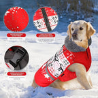 Doglay Dog Coat, Waterproof Dog Jacket Pet Winter Coat for Cold Weather with Thicken Furry Collar, Reflective Puppy Winter Jacket Warm Fleece Lining for Small Medium Large Pets