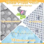 No Stuffing Dog Toys for Aggressive Chewers, Squeaky Dog Toys for Large Medium and Small Dogs, Puppy Dog Chew Toys Pack of 5