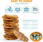 Chicken Chips - Crunchy, Single Ingredient Dog Treat -100% All Natural Chicken Breast - 4oz