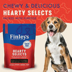 Finley's Hearty Selects Dog Treats, Hearty Selects Peanut Butter, Pumpkin, and Papaya, Soft-Baked, Functional Ingredients, Made in USA, 12 Ounce (Pack of 1)