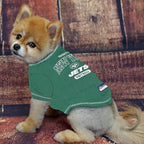 NFL New York Jets Dog T-shirt Medium. - Licensed Shirt for Pets Team Colored with Team Logos- Premium Stretchable Materials for the comfort of your Dog & Cat