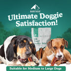 BARK'N BIG 12 Inch Odor Free Bully Sticks for Dogs Made in USA - Single Ingredient Dog Chew - Premium Pizzle Sticks - Beef Pizzles for Large Breeds - 8 Count
