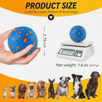 4Pcs Dog Balls, Tennis Balls for Dog Aggressive Chewers, for Large Medium Small Puppy, Training Catch&Fetch, Water Floats Toys, Blue