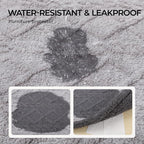 Waterproof Pet Blanket, Liquid Pee Proof Dog Blanket for Sofa Bed Couch, Reversible Sherpa Fleece Furniture Protector Cover for Small Medium Large Dogs Cats, Light Grey King Size（90" x 82"）