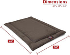 Majestic Pet Orthopedic Memory Foam Dog Crate Mat - Plush Pet Bed Pad for Crates & Kennels | USA Crafted | 48"x30" Villa Storm