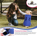 Queenmore Soft Fleece Dog Jacket, Warm Winter Coat with Leash Hole, Dachshund Sweaters for Small Dogs Cats Boy or Girl (Blue, S)