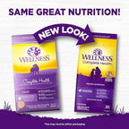 Wellness Complete Health Dry Dog Food with Grains, Made in USA with Real Meat & Natural Ingredients, All Breeds, Adult Dogs (Chicken & Oatmeal, 30-lb) – With Nutrients for Immune, Skin, & Coat Support