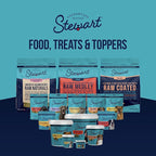 Stewart Chicken Breast Dog Treats, 11.5 oz, ~215 Pieces, Freeze Dried Raw, Single Ingredient, 74% Protein Training Treats or Meal Topper in a Resealable Tub, Grain Free, Gluten Free