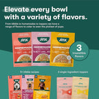 Jinx Salmon Grain Free Wet Dog Food Toppers, Meal or Mix with Dry Dog Food, Made with Real Salmon & Chicken, Bone Broth, No Fillers, Puppy, Adult, Senior, 9oz, 6 Pack