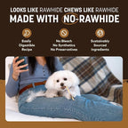 Earth Animal No Hide Stix - Long Lasting Rawhide Free Small Dog Chews Sticks, Venison - 40 Count Extra Value Pack