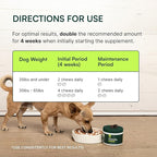 Wuffes Advanced Dog Hip and Joint Supplement with Glucosamine, Chondroitin, Omega 3, MSM, and Green Lipped Mussel, 60 Pork Flavored Chews for Small and Medium Dog Breeds