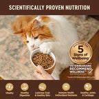 Wellness CORE Adult Dry Cat Food for Indoor & Outdoor Cats, Grain-Free, Natural, Original Turkey, Turkey Meal & Chicken (5 Pound Bag)