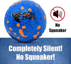 Indestructible Dog Ball, Blue - Tough Dog Toy for Aggressive Chewers, Great for Indoor and Outdoor Play, Soft Dog Toy for Fetch