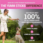 etta says! Yumm Sticks - Real Meat Pork Dog Jerky Treats - Human Grade - Made in The USA (12 Count Pack of 1)
