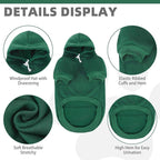 KOOLTAIL Basic Dog Hoodie - Soft & Warm Pet Hoodie Sweater with Leash Hole and Pocket, Dog Winter Coat, Cold Weather Clothes Sweatshirt for Small Medium Large Dogs Puppy Cat Boys Girls Deep Green S