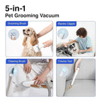 Neakasa P0 Pro Dog Grooming Vacuum for Shedding, 6.6lbs Lightweight Portable Grooming Kit, Low Noise Dog Clippers, Pet Hair Remover for Cats