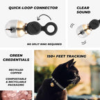 Beau's Bells V2 | Cat & Dog Collar Bells with New Quick Loop Easy Release Clip | Handmade Copper | Track Your Pet | Protect Wildlife