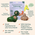 WOOF Pupsicle Calming Starter Kit - Pupsicle and Calming Pops Bundle - Long-Lasting Interactive Dog Toy - 10 Refills with Thiamine, Tryptophan, Passion Flower for Medium and Large Dogs 25-75 lbs