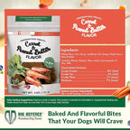 Dig Defence Premium Dog Treats - Carrot and Peanut Butter, Natural Ingredients, Baked Gourmet Snacks for Small & Big Dogs, Healthy Training Treat, 2 Pack