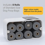 SVD.PET Dog Waste Dispenser with 120 Bags, Wall Mount or Tabletop, Holds 8 Rolls, Indoor/Outdoor