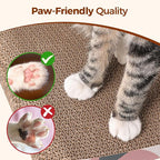 ComSaf Cat Scratcher Carboard Pad 32"x10", Large Cat Scratcher Bed for Indoor Cats, Durable Cat Scratching Board, Recycle Cat Scratch Pad for Adult, Big, Medium, Small Cats Lounger
