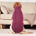 ROZKITCH Soft Warm Sweater Pajamas, Vest for Cold Weather Winter, Elastic Turtleneck, Sleeveless Pullover Clothes, Lightweight Pet Shirt for Small Medium Large Dogs Red L