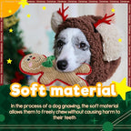 ALL FOR PAWS Dog Squeaky Toys Christmas Dog Gifts Toys Enrichment Fetch Toys Holiday Birthday Gift for Medium to Large Dogs