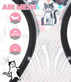 Halypet Cat Harness and Leash Set[MAX Safety 4th-Gen] Cute Escape Proof Vest Harness for Girl&Boy Cat Walking, Comfortable Adjustable Leash and Reflective Strips for Outdoor Kitten, XS Inky Meowy