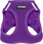 Best Pet Supplies Voyager Step-in Air Harness - All Weather Mesh, Reflective, No Pull Harness for Dogs, Cats - Secure with Hook & Loop Fastener, Buckle, Double D-Rings - Purple, S