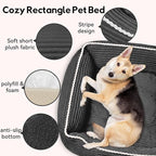 Orthopedic Dog Bed for Medium Dogs,Dog Sofa Beds Supportive Foam Pet Couch Bed with Removable Washable Mat and Nonskid Bottom (Medium, Dark Grey)