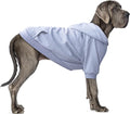 Extra Large Dog Clothes Hoodies Zip Up Sweaters for Big Dogs Alaskan Golden Retriever Grey 6XL