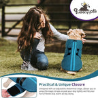 Queenmore XL Dog Sweaters, Soft Fleece Vest Pullover Dog Jacket with Leash Hole, Warm Winter Dog Clothes Cold Weather Doggy Dachshund Sweater for Large Dogs Cats Boy or Girl (Peacock-Blue, XL)