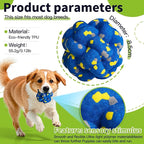 Upgrade Dog Balls Interactive Toys for Aggressive Chewers, Indestructible Tennis Durable Bouncy for Fetch Game, Lightweight Floating, Blue