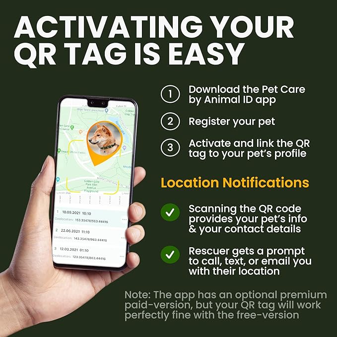 BRONZEDOG Rolled Leather Dog Collar for Small Medium Large Dogs with QR ID Tag (L: 16-18 Inch, Hot Pink)