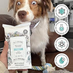 Poo-Pourri Pawsitively Fresh Deodorizing Pet Wipes – Quick Cleaning Wipes for Dogs & Cats – Plant Based Ingredients – Vet Recommended – Cleaner Odor Remover Wipes for Paw, Fur & Skin Soothing