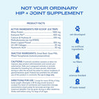 Native Pet Advanced Care - Hip & Joint Supplement for Dogs - Supports Joints, Cartilage, Muscles & Anti-Inflammatory with HMB, UC-II Collagen, Green Lipped Mussel & Hyaluronic Acid - 60 Scoops